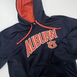AUBURN TIGERS Section 101 KA Pullover Fleece Hoodie MENS Large Navy